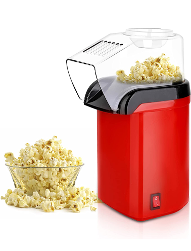 پاپکرن ساز، پفیلاساز بدون روغن برقی رنگ قرمز