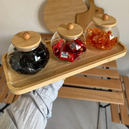 قندان پیرکس گرد در بامبو