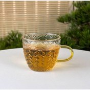شات پیرکس دسته طلایی ۶ عددی مدل گندم